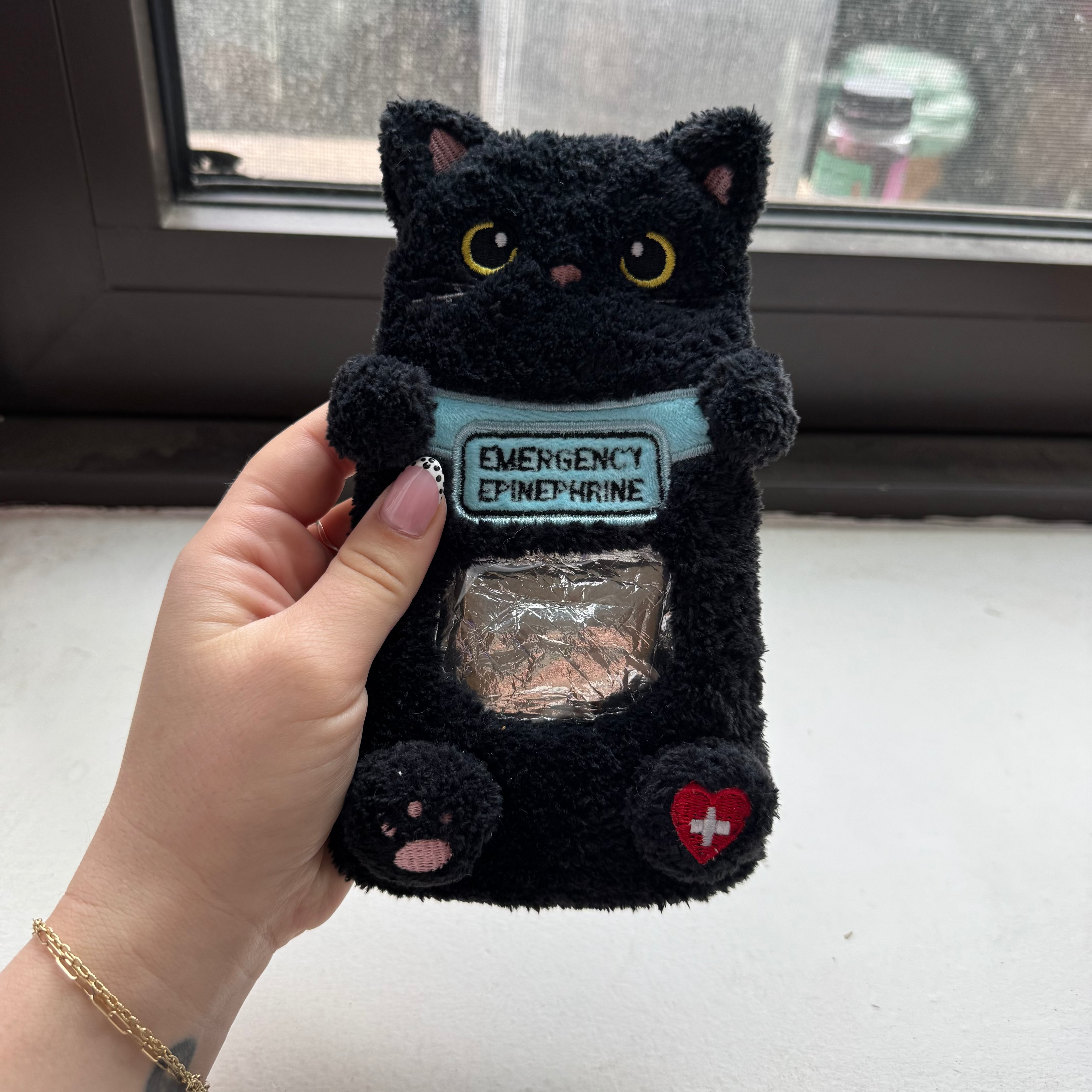Epi-Pal™ Plush Emergency Epinephrine Carrier - Milk Meow